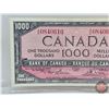 Image 3 : Canada $1000 Bill 1954 : Lawson/Bouey #AK0840610 (See Pics for Varieties, Conditions, Serial Numbers