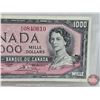 Image 4 : Canada $1000 Bill 1954 : Lawson/Bouey #AK0840610 (See Pics for Varieties, Conditions, Serial Numbers