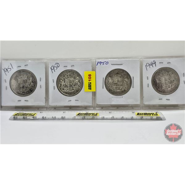 Canada Fifty Cent (4): 1949; 1950; 1950; 1951