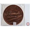 Image 3 : Calgary Stampede Medallions (2) : First RCMP Plane in Alberta (Mule 1974)