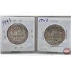 Image 5 : Canada Fifty Cent (8): 1943; 1943; 1944; 1944; 1945; 1946; 1946; 1946