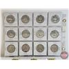 Image 4 : Canada Fifty Cent (12) : 1952; 1953; 1953; 1954; 1955; 1956; 1957; 1958; 1958; 1959; 1960; 1960