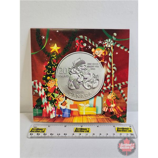 RCM Canada 2013 $20 Fine Silver : Santa (Fine Silver 99.99%) (GST Exempt)