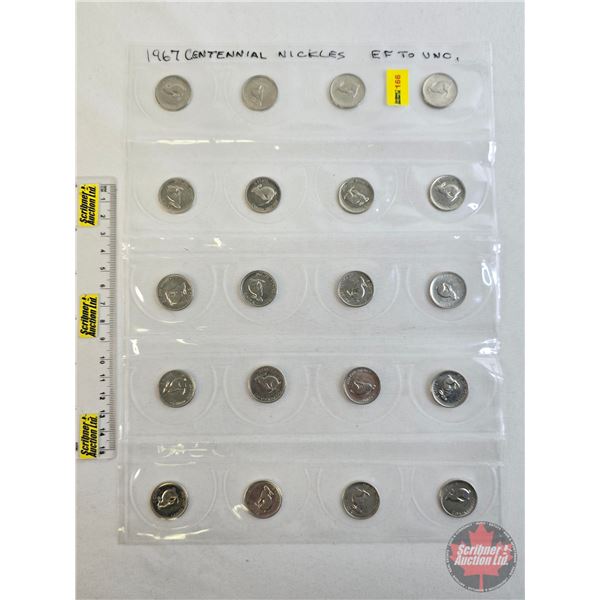 Canada Five Cent 1867-1967 Collection (20)