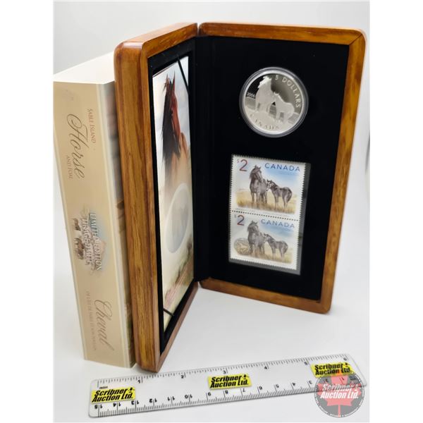 RCM Canada 2006 $5 Limited-Edition Stamp & Fine Silver Coin Set : Sable Island Horse and Foal (#1928