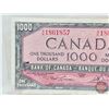 Image 2 : Canada $1000 Bill 1954 : Lawson/Bouey #AK1861857 (See Pics for Varieties, Conditions, Serial Numbers