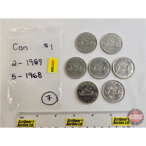 Canada One Dollar (7) : 1968 & 1969