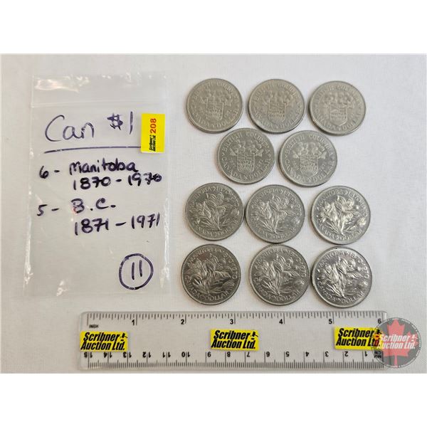 Canada One Dollar (11) : 1870-1970 & 1871-1971