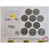 Image 1 : Canada One Dollar (10) : 1980