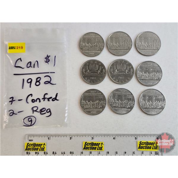 Canada One Dollar (9) : 1982