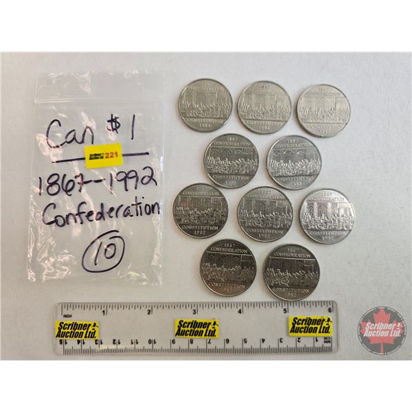 Canada One Dollar (10) : 1867-1992 Confederation