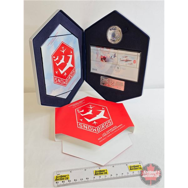 RCM Canada Post : 2006 $5 Silver Coin & Stamp Set - Canadian Forces Snowbirds (#18662/25555) (99.99%