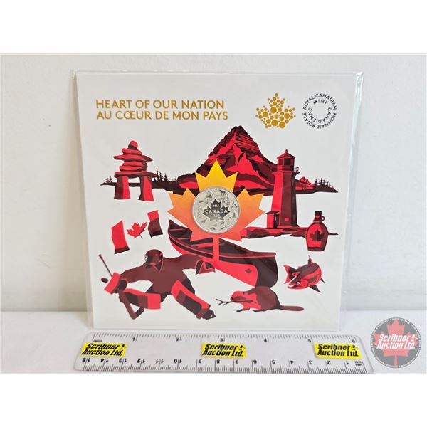 RCM Canada 2017 $3 Fine Silver Coin : Heart of Our Nation (Fine Silver 99.99%) (GST Exempt)