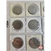 Image 2 : Canada One Dollar (18): 1873-1973 Silver Dollar; 1871-1971 Silver Dollar;  1974; 1974; 1974; 1974; 1