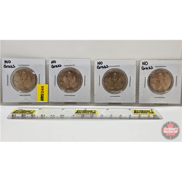 Canada Loonie-Dollars (4) : 2005 Terry Fox "No Grass"