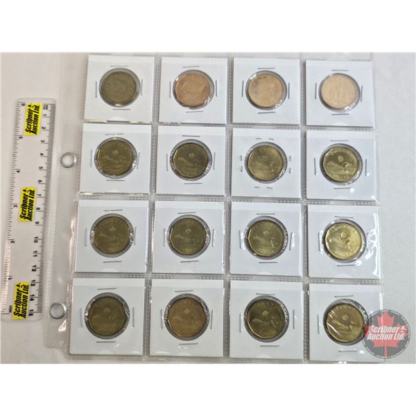 Canada Loonie-Dollars (16) : 1995; 2005; 2010; 2014; 2012 (12)