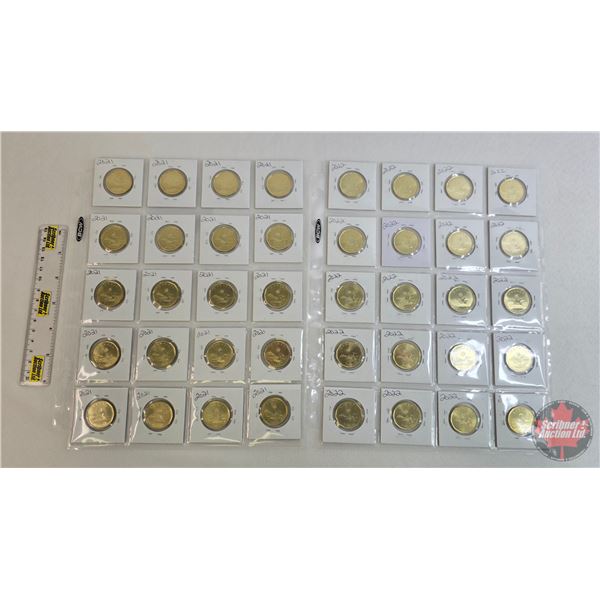 Canada Loonie-Dollars (40) : 2021 & 2022