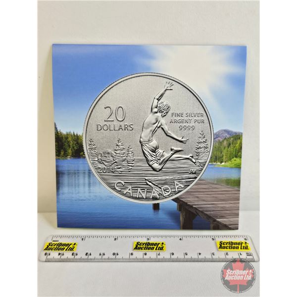 RCM Canada 2014 $20 Fine Silver : Summertime (Fine Silver 99.99%) (GST Exempt)