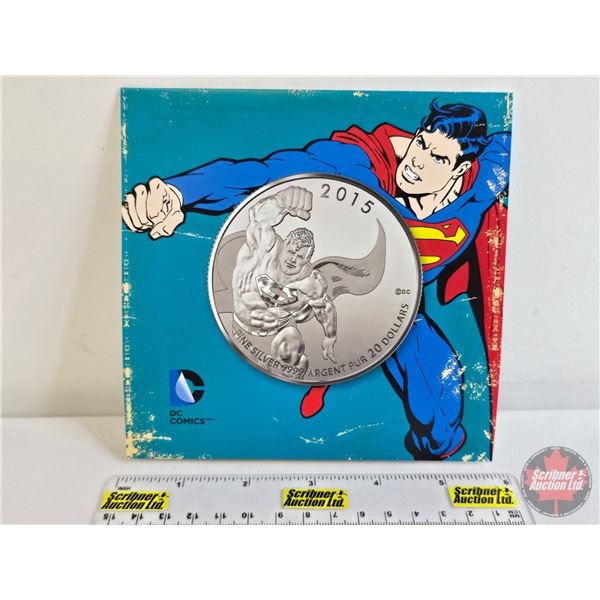 RCM Canada 2015 $20 Fine Silver : Superman (Fine Silver 99.99%) (GST Exempt)