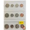 Image 3 : Canada Coin Sets in Hardshell Cases (3): - 1976 (Penny, Nickel, Dime, Quarter, Fifty Cent; Dollar) -
