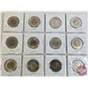 Image 2 : Canada Toonies (20) : 1996 - 2014 (Intermittent ~ See Handwritten List in Photos)