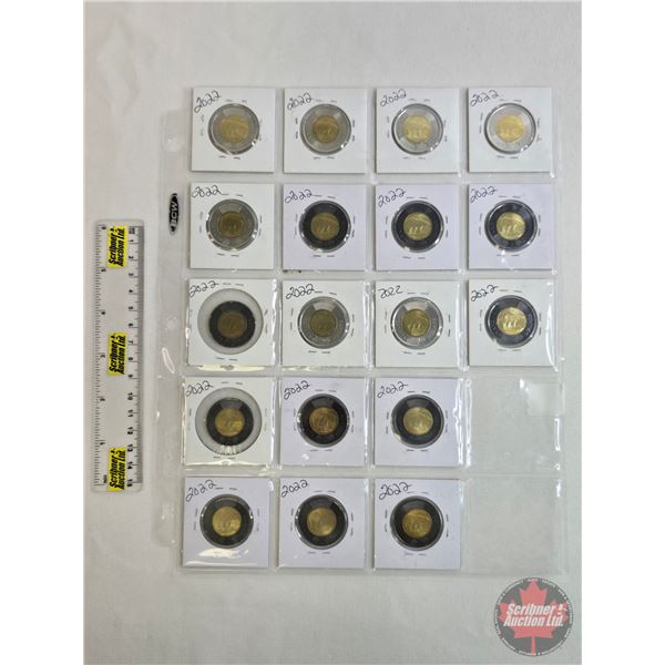 Canada Toonies (18) : 2022