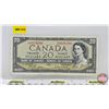 Image 1 : Canada $20 Bill 1954 : Beattie/Rasminsky #VE8878289 (See Pics for Varieties, Conditions, Serial Numb