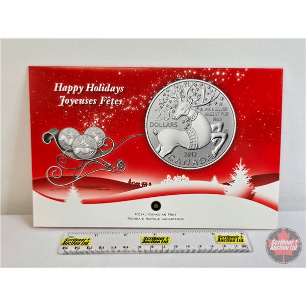 RCM Canada 2012 $20 Fine Silver : Magical Reindeer (Fine Silver 99.99%) (GST Exempt)