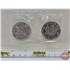 Image 1 : RCM Canada 2003 Silver Maple Leaf $5 (2) :  (Fine Silver .9999 : 1 Oz / Each) (GST Exempt)