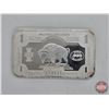 Image 2 : Silver Bullion Bar : United States : Buffalo Design (Fine Silver .9999 : 1 Oz) (GST Exempt)