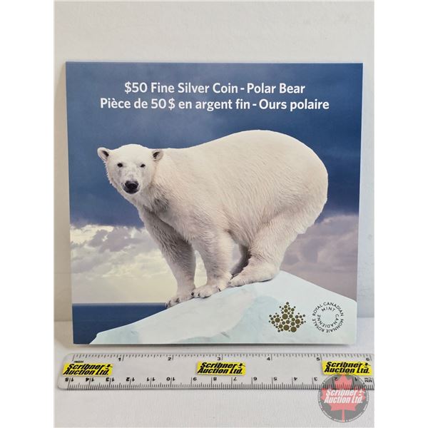 RCM Canada 2014 $50 Fine Silver : Polar Bear (Fine Silver 99.99%) (GST Exempt)