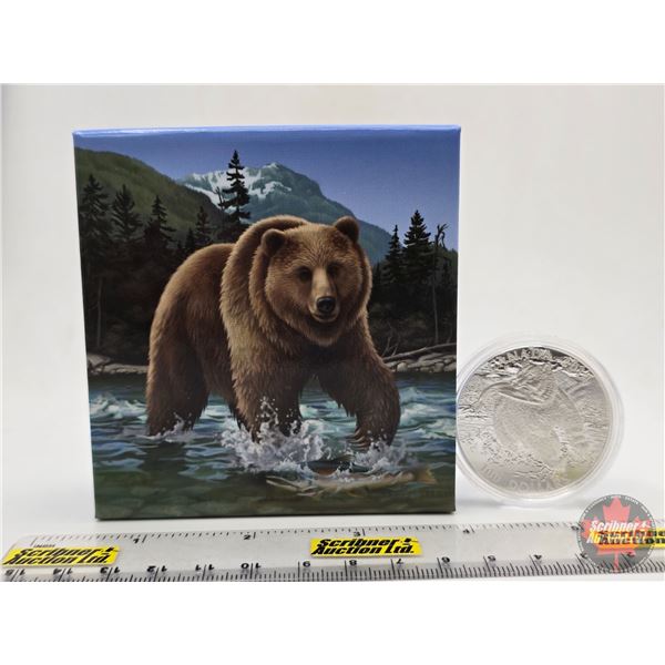 RCM Canada 2014 $100 Fine Silver : Solitary Titan ~ The Grizzly (Fine Silver 99.99%) (GST Exempt)