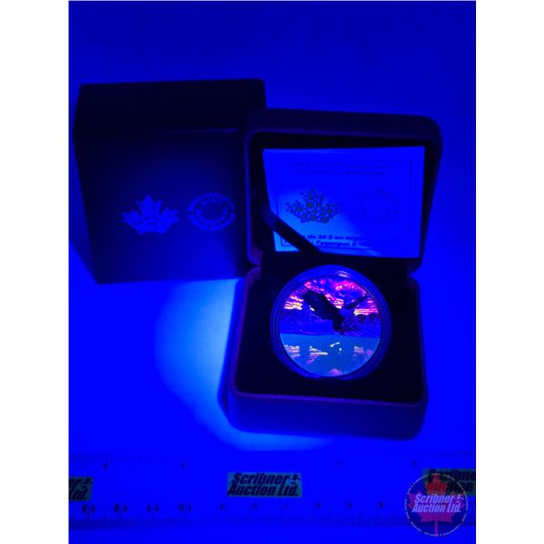 RCM Canada 2019 : $20 Fine Silver Coin : Reflections : Bald Eagle (COA #233) (Glow in the Dark under