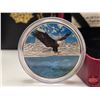 Image 7 : RCM Canada 2019 : $20 Fine Silver Coin : Reflections : Bald Eagle (COA #233) (Glow in the Dark under