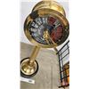 Image 4 : Ships Engine Room Telegraph (Brass) (45"H x 13"Dia x 12"D)