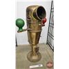 Image 14 : Ships Binnacle : Brass : Red & Green Cast Iron Kelvin’s Balls  (52"H x 37"W x 19"D) (Very H