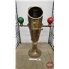 Image 1 : Ships Binnacle : Brass : Red & Green Cast Iron Kelvin’s Balls  (52"H x 37"W x 19"D) (Very H