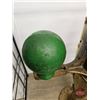 Image 8 : Ships Binnacle : Brass : Red & Green Cast Iron Kelvin’s Balls  (52"H x 37"W x 19"D) (Very H