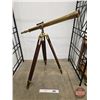 Image 1 : Brass Telescope on Tri-Pod (Adjustable) (Telescope 40"L)
