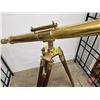 Image 2 : Brass Telescope on Tri-Pod (Adjustable) (Telescope 40"L)