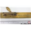 Image 7 : Brass Plotters Rule : KELVIN & HUGHES LTD : Made In Great Britain (24"L)