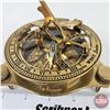 Image 2 : Nautical Sundial Brass Compass (4"Dia)