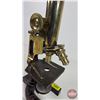 Image 2 : Bausch & Lomb Brass Microscope with Cast Iron Base (14"H)