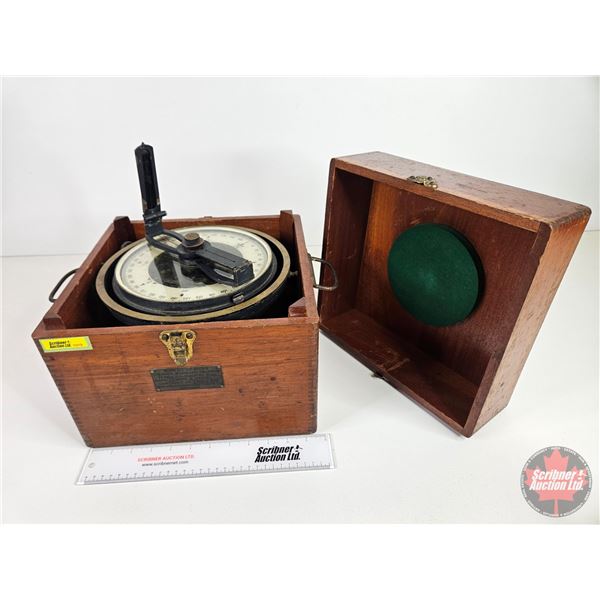 BUREAU OF SHIPS U.S. Navy Standard Pelorus 7-1/2 Inch Illuminated Dial : Mark III : Model O