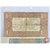 Image 5 : Europe Wartime Currency (2) : Both with Third Reich Stamp - Netherlands 1 Gulden Silver Voucher : Zi