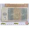 Image 6 : Europe Wartime Currency (2) : Both with Third Reich Stamp - Netherlands 1 Gulden Silver Voucher : Zi