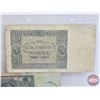 Image 5 : Europe Wartime Currency (2) : Both with Third Reich Stamp - Poland 5 Zlotys 1941 : German Occupation