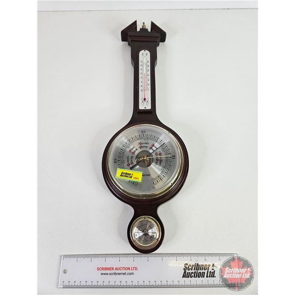 Vintage Wall Barometer : THERMOR (21"H)