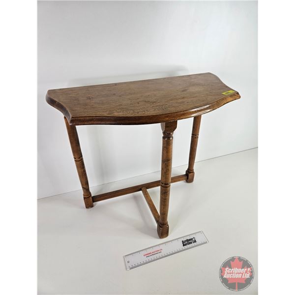 Vintage Wall Hug Side Table (21"H x 24"W x 12"D)