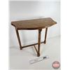 Image 1 : Vintage Wall Hug Side Table (21"H x 24"W x 12"D)